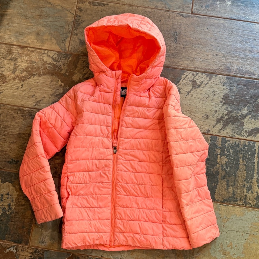 Lands End Quilted Hooded Jacket(s) Size 8 Coral